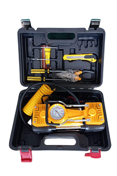 Hırdavat Çift Pistonlu 12V 150 Psi Hızlı Dolum Araç Lastik ve Bot Şişirme Kom...