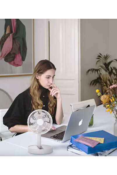 ADAF GLOBAL Katlanabilir Ergonomik Masa Üstü Fan
