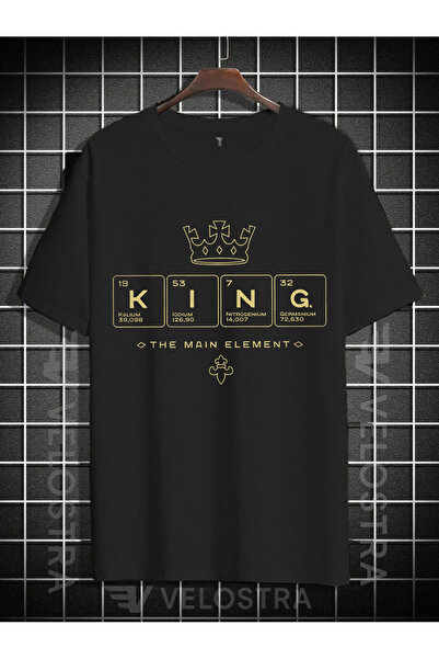 Velostra Unisex King Ana Element cu imprimeu supradimensionat tricou