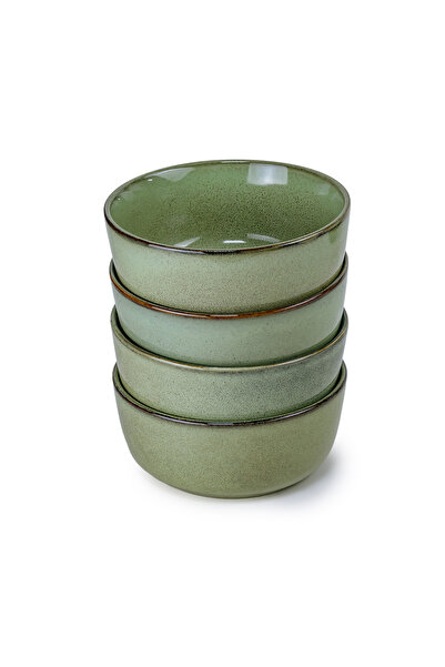 Cuisine Art Lara Collection, Modern & Durable 15cm Stoneware Bowl, Green (Set...