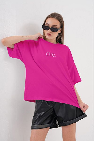 JANSO GROUP -Women Cotton Printed Oneee Short Sleeve Tshirt Oversize Big Size