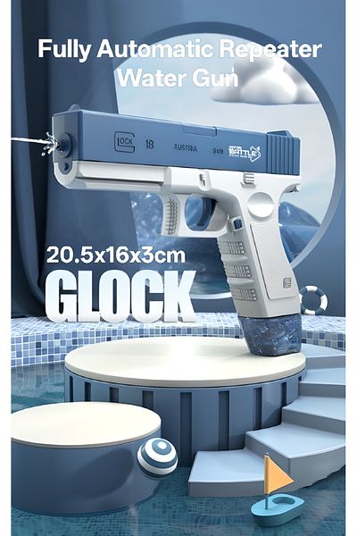 COOYA Fully Automatic Water Toy, Battery Powered, Glock Edition, Gift for Boys Girls (Pink)