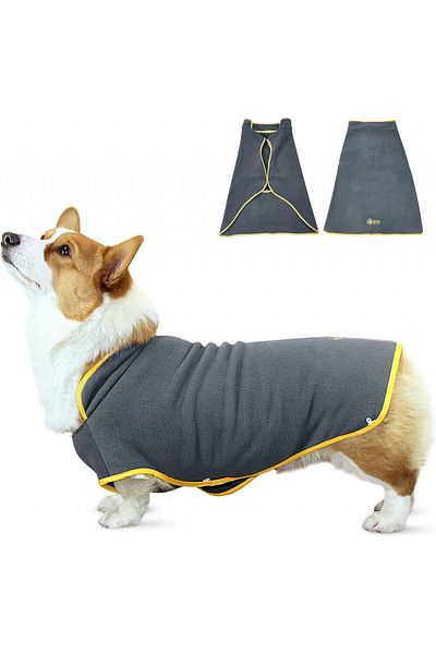 Ownpets geacă pentru câini, material textil, gri/galben, S