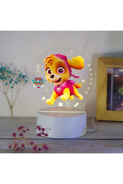 ILUMISHOP Lampa De Veghe LED, Skye, 7 Culori, Alimentare USB sau 3 baterii AA