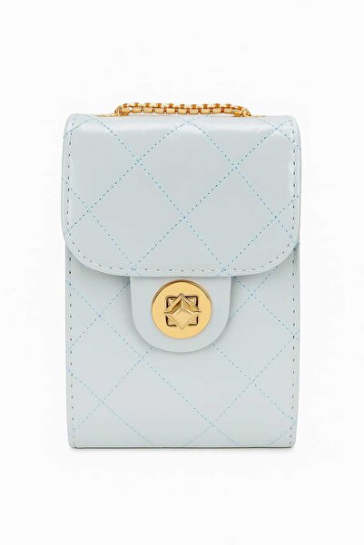 Butik Quilted Women's Side Shoulder Bag with Chain Strap