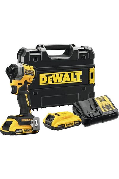 Dewalt Șurubelniță cu impact DCF850D2T cu baterie, 18V, max. 206Nm, 2 baterii