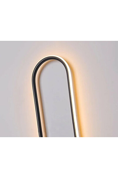 LUXXO Wall Lamp with LED, 12W, Warm Light (3000K), 48x15x2cm, Black