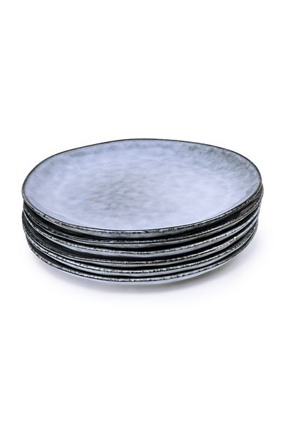 Cuisine Art Alura Stoneware Dinner Plate - 28cm, Blue (Set of 6)