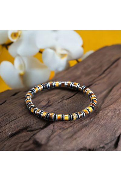 Perlavita New Venture - Courage and Shooting Energy Tiger Eye Bracelet 6mm
