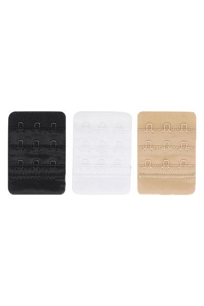 Arma Yıldız Γυναικείο Σουτιέν Extension Agraf with 3 Hooks Prong Black White Skin Σετ 3 τεμαχίων Επέκταση σουτιέν