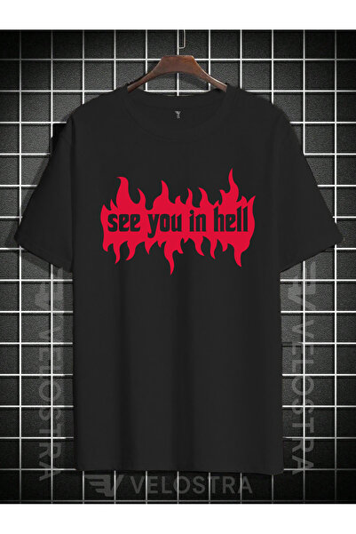 Velostra Unisex Vă vezi pe alți lumi cu imprimeu supradimensionat tricou