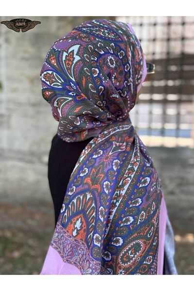 ALDAİR Viscose Pajmera 110 Grams with a Pattern Cashmere 1