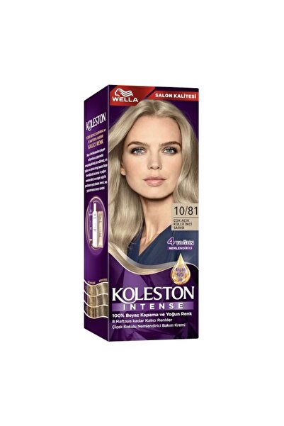 wella koleston İNTENSE SAÇ BOYASI & NO: 10/81 ÇOK AÇIK KÜLLÜ İNCİ SARI