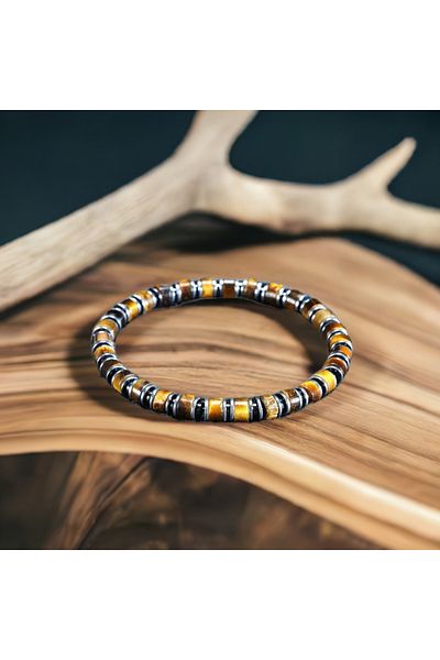 Perlavita New Venture - Courage and Shooting Energy Tiger Eye Bracelet 6mm