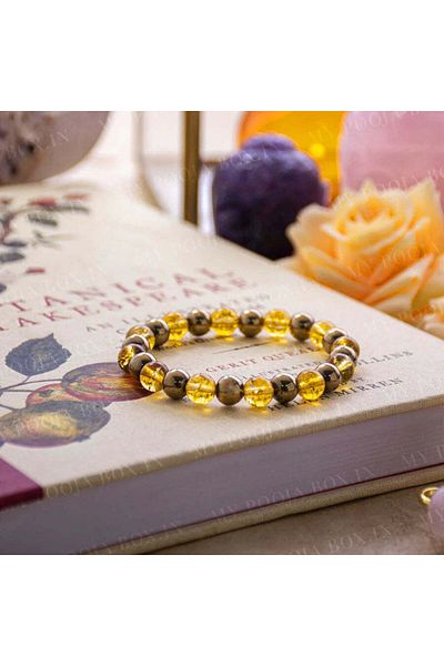 Perlavita Money Magnet - Pirit and Citrine Bracelet That Accelerates Financial Flow