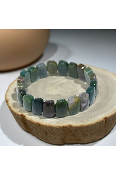 Perlavita Indian Agate Bracelet for Embrace the Flaws and Peace