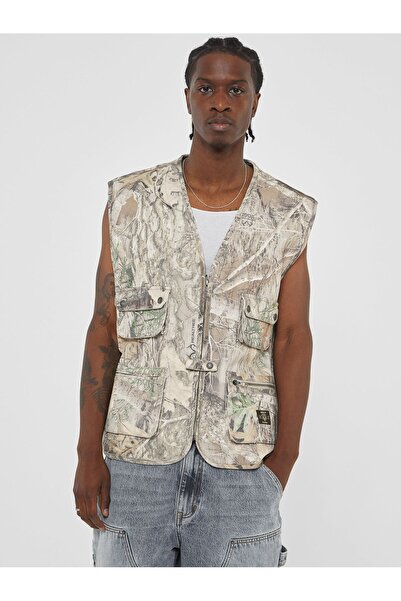 Guess Vestă albastră pentru bărbați M4YN20WGFB0P1IX GO REALTREE TACTICA