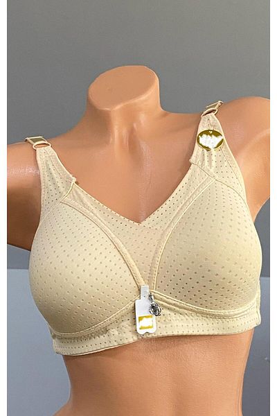 Pardon Underwire Cross Detail Fixed Strap Bra 803