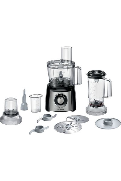 Bosch MultiTalent 3 Plus Kitchen Robot 900 W Black, Brushed Stainless Steel