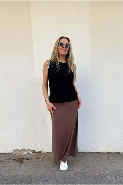 JM Two-Color Zero Sleeve Knitwear