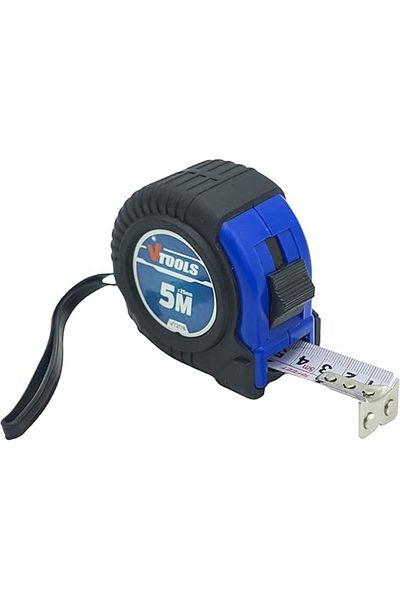 VTOOLS 5M Measuring Tape, 1mm Blade, Self-Lock, Magnetic Tip, Shock Absorbent Case, VT2178