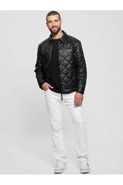 Guess Men's Anchise Jack Black Coat