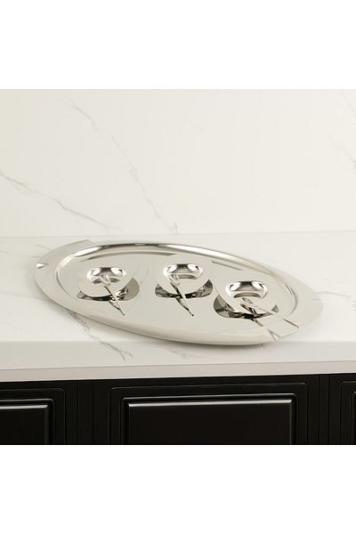 Aryıldız Elegant Prestige 25 Piece Steel Tea Set