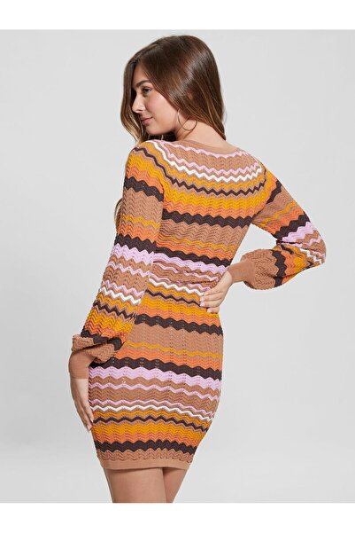 Guess Vırgınıa Chevron Dre Elbise