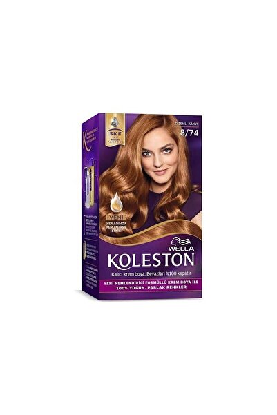 wella koleston KİT SAÇ BOYASI & NO: 8/74 GİZEMLİ KAHVE YENİ