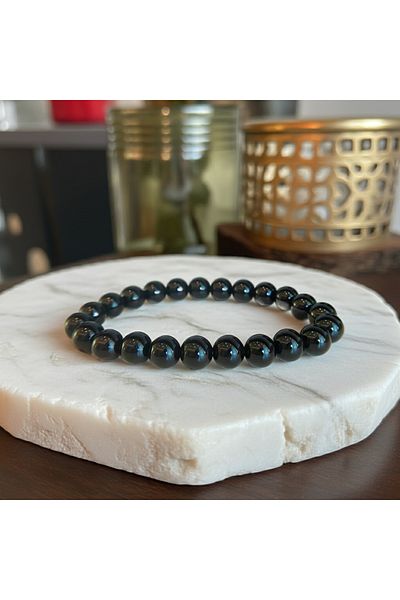 Perlavita Abundance Seal - Protect and Increase Earned Money Onyx Bracelet