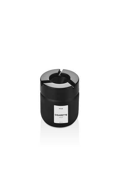 MUF HOME Corp din sticlă, fără miros, capac din plastic ignifug, decorativ pentru birou și mașină, cu design elegant, 425 cc