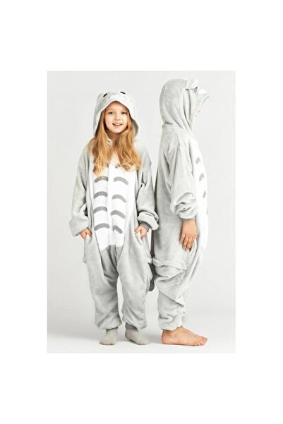 zzz sleep good sleeping !!! Children's onesie pajamas, KIGURUMI, TOTORO cat pattern, gray color, Onesie