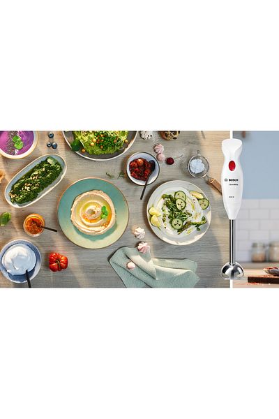 Bosch CleverMixx Blender de mână 400 W Alb, deep red