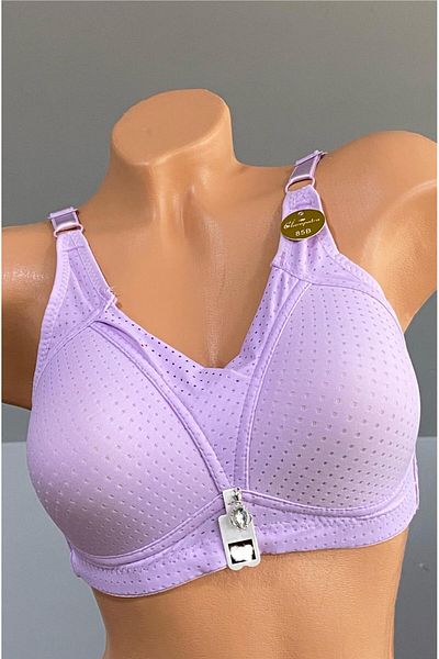 Pardon Underwire Cross Detail Fixed Strap Bra 803