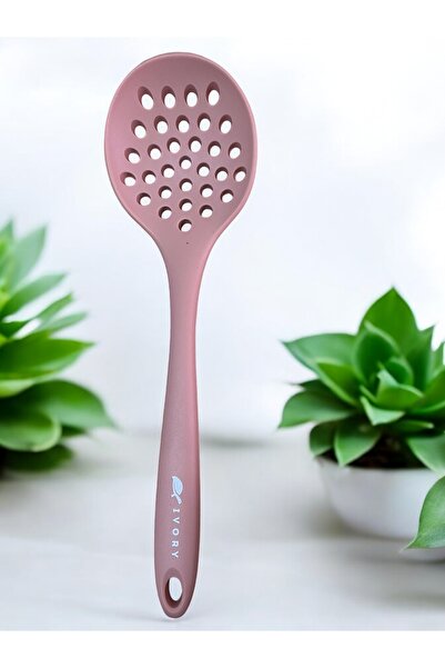 Multiamo Heat Resistant Silicone Colander Ladle Spatula Spoon Set (30-28-22-20 cm) 7 Pieces