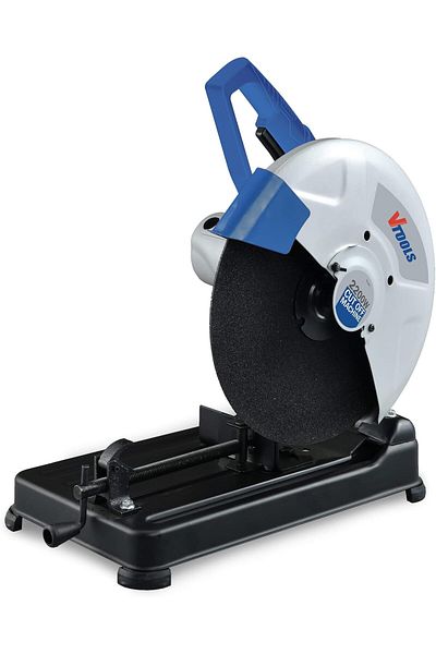 VTOOLS 2,200 Watts 355mm Metal Cut Off Machine, Corded Electric 14 Inches Chop Saw, Blue/Grey, VT110
