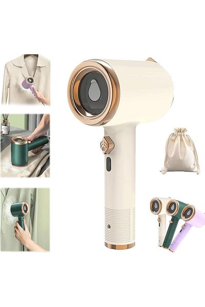 Saharaz Mini Portable Iron, Mini Travel Steam Iron, Handheld, Fast Preheating for Home and Travel