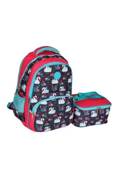 Hakan Çanta Kuğulu Girl Primary School Bag with Lunch Bag