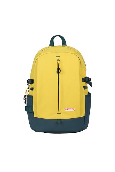 Herlitz Sport Backpack, Polyester, 28L Volume, Green/Yellow Color, 44×31×16 cm Dimensions