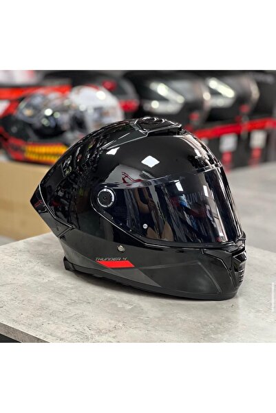 MT Helmets Thunder 4 Sv solid kask (şeffaf vizörlü)