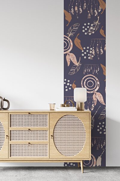 SDİGİTAL Bohem Tarzı Dekoratif Şerit Duvar Sticker - 50x200 cm- Salon,Yatak O...