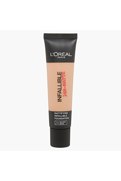 L'Oreal Paris كريم أساس إنفاليبل غير لامع يدوم 24 ساعة