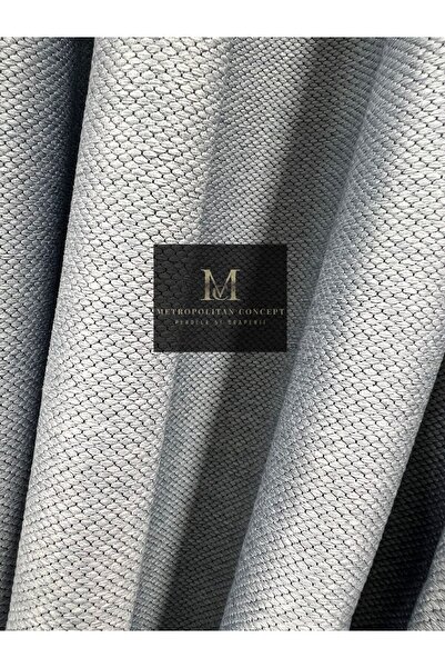 Metropolitan Concept Set of 2 blackout curtains in linen texture, worked on 10 cm wide rejansa