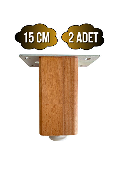 GOLDENWOODEN Podesivi drveni nogovi za stol i ormarić Castle (BEACHWOOD) (BEA...