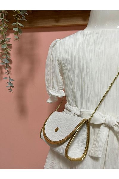 Cherrys Bebek Fisto Detailed Dress with Bag