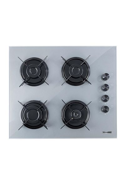 Luxell Built-in Hob OC88A.L, 4 Gas Burners, 60 cm, Electric Ignition, Grey Glass