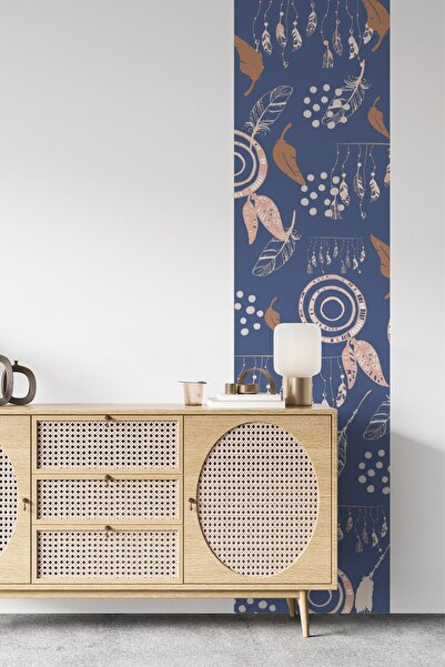 SDİGİTAL Bohem Tarzı Dekoratif Şerit Duvar Sticker - 50x200 cm- Salon,Yatak O...