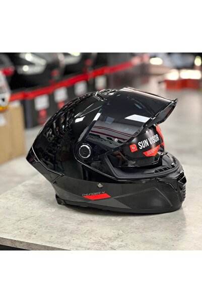 MT Helmets Thunder 4 Sv solid kask (şeffaf vizörlü)