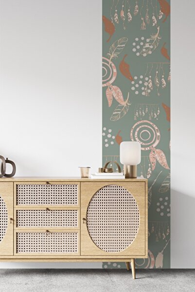 SDİGİTAL Bohem Tarzı Dekoratif Şerit Duvar Sticker - 50x200 cm- Salon,Yatak O...