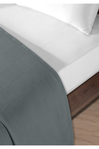 Evim 100% Cotton Single Indigo Hotel Pique Set 160 X 230 cm